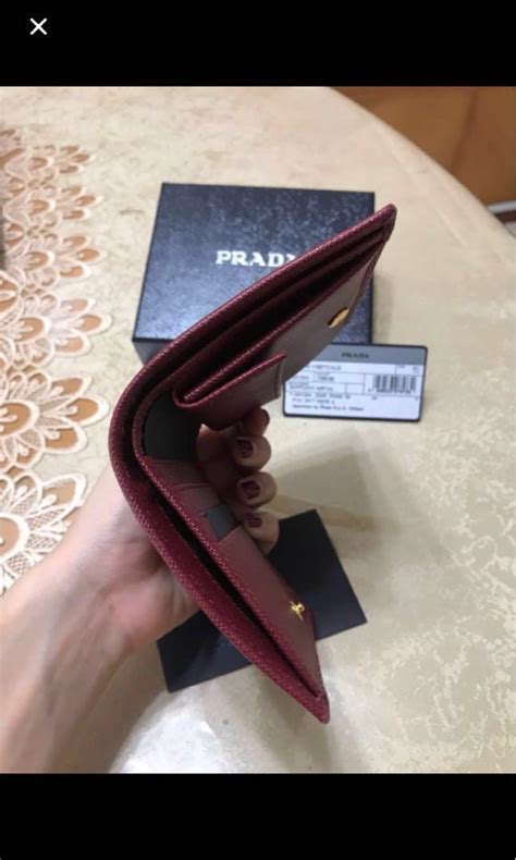 prada 1m0201 vitello chic cerise wallet 2002|prada wallets for sale.